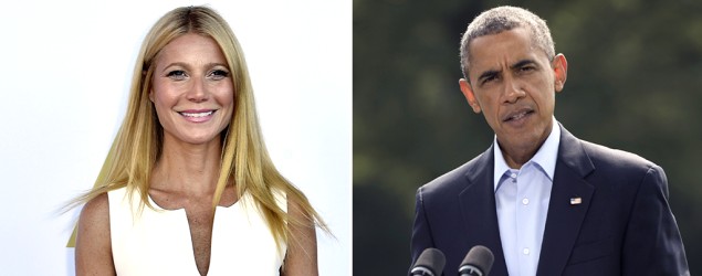 Obama raises money at a tongue-tied Gwyneth Paltrow's home