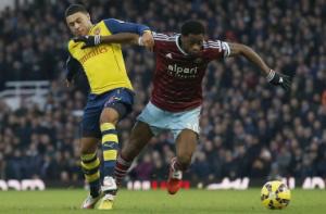 Arsenal's top four hope rises after 2-1win over West Ham