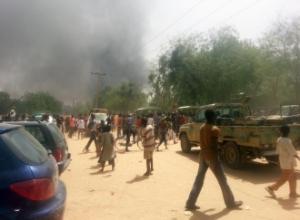 Nigerian troops battle Boko Haram militants for control of Maiduguri