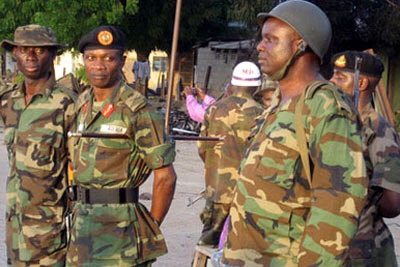 Soldiers take positions  in states ahead of Saturday elections