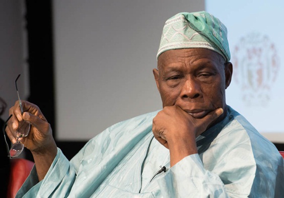 Saraki in Abeokuta, holds closed-door meeting with Obasanjo