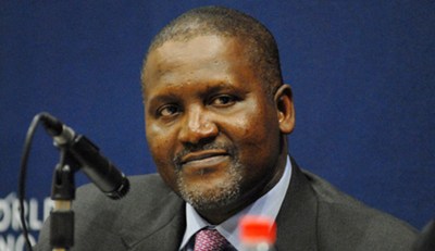 Dangote opens Zambian cement plant, says four more to come in 2015