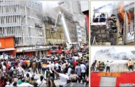 Millions lost as fire guts Lagos plaza, bank
