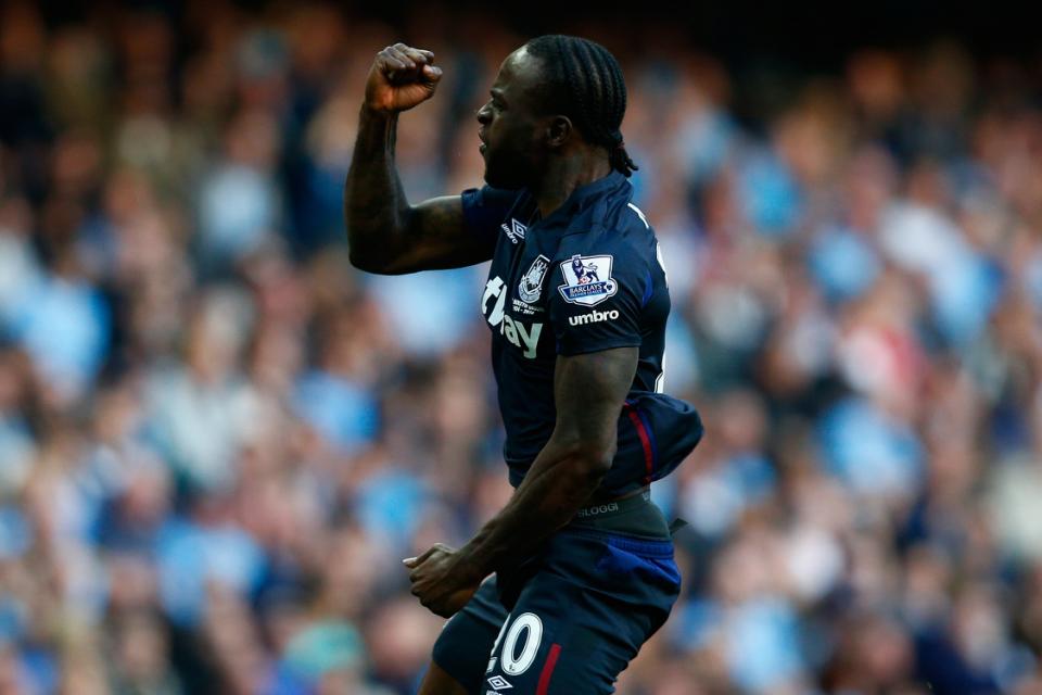 Victor Moses scores as West Ham shock Man City 2-1 at Etihad