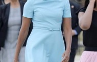 Michelle Obama wears Catholic designer Carolina Herrera for Pope visit