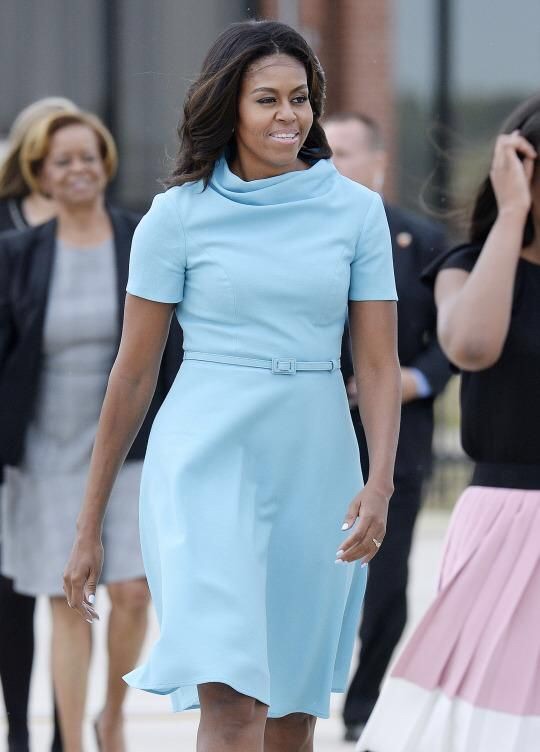 Michelle Obama wears Catholic designer Carolina Herrera for Pope visit