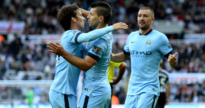 Aguero hammers home 5 vs Newcastle to restore Man City on top