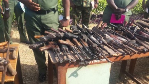 Nigerian army seizes weapons from armed robbers, herdsmen