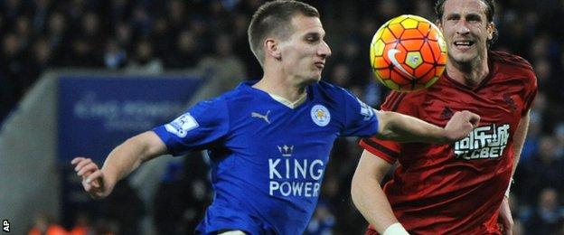 Leicester held from extending lead by West Brom 2-2