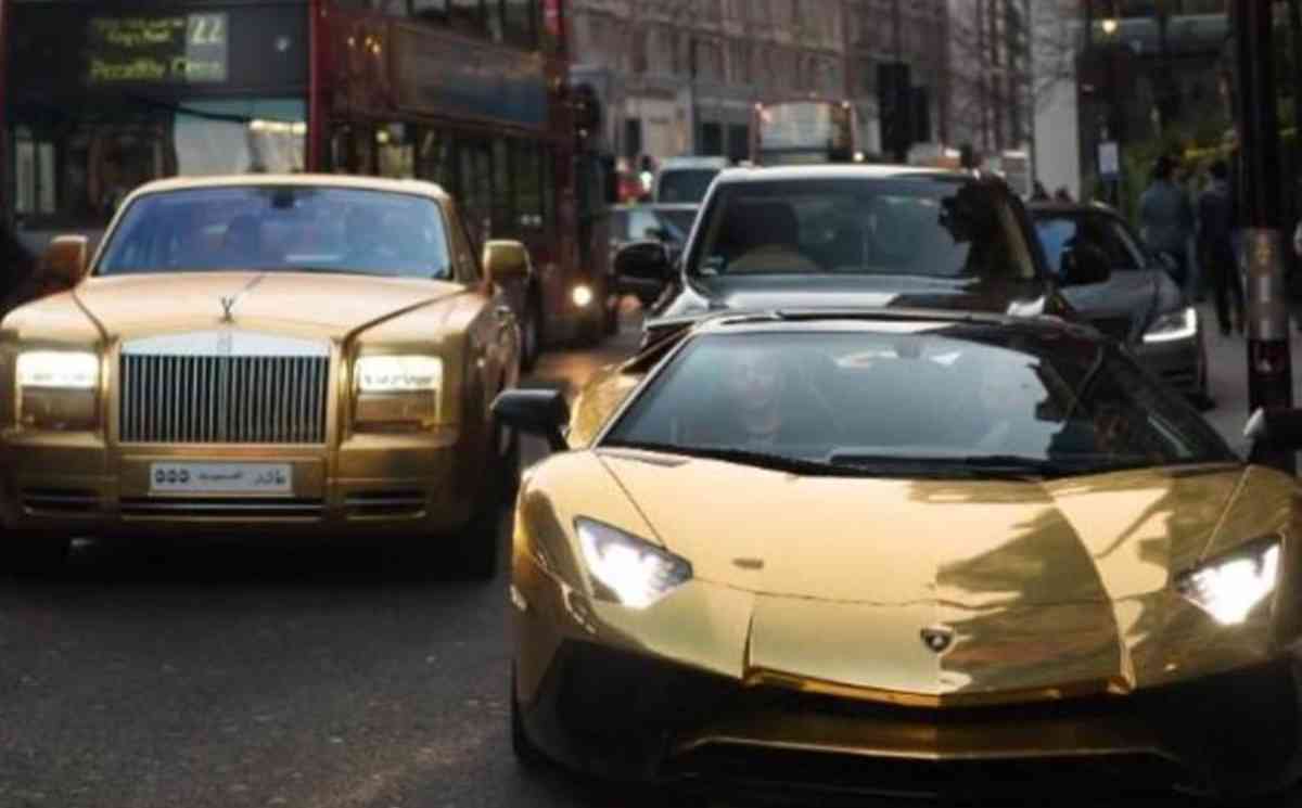 Saudi man line London streets with super cars with millions of dollars