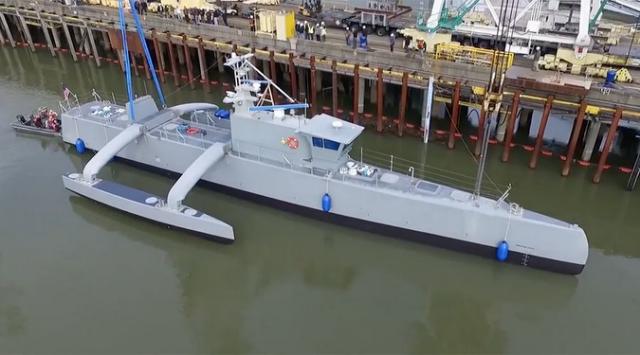 U.S. Navy builds ground-breaking drone ships