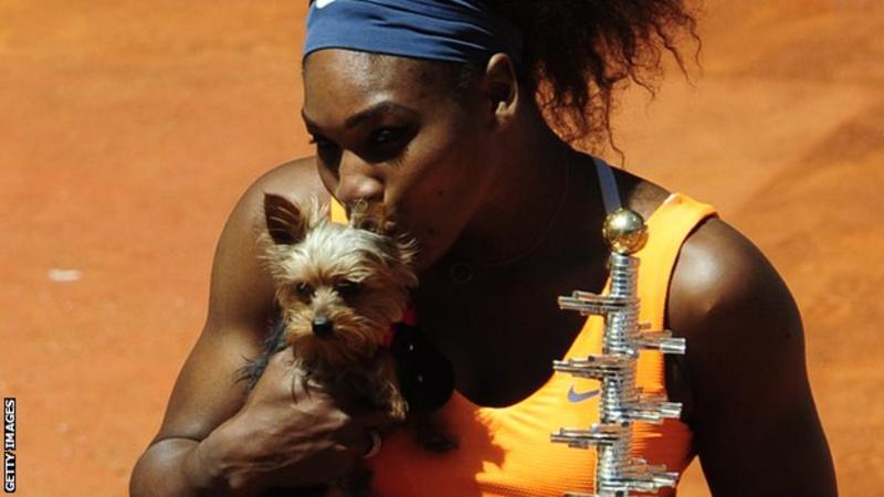 Serena Williams eats dog food but reaches Italian Open quarters
