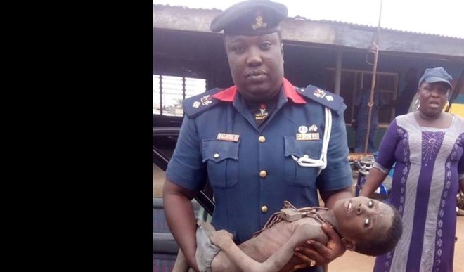 Civil Defence rescues  boy in chains from Church