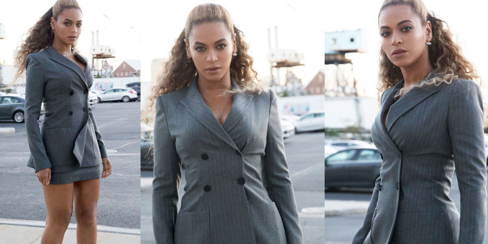 Beyonce, Jay Z walk hand-in-hand in matching power suits