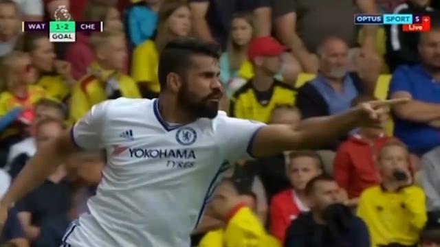 Diego Costa's 87th minute goal seals victory for Chelsea vs Wartford