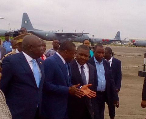 Togolese President Faure Gnassingbe  arrives Lagos on  visit to Dangote Refinery