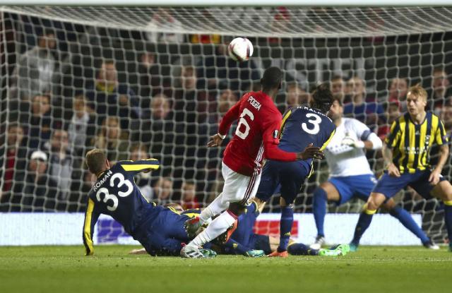 Pogba shines as United beats Fenerbahce 4-1 in Europa League