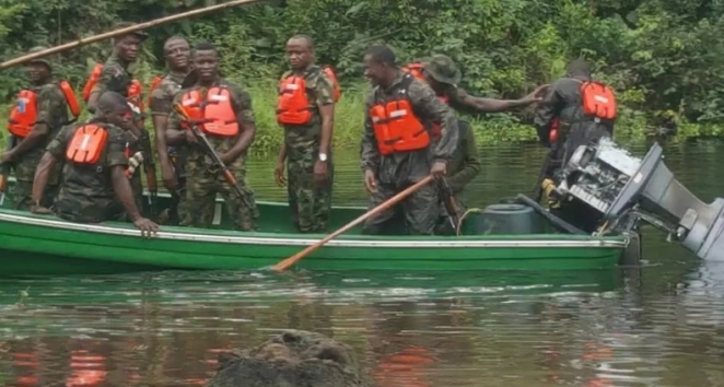 23 decomposing human skulls, skeleton discovered by JTF in Cross River