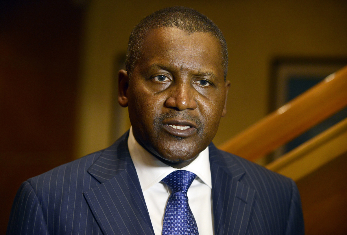 Dangote's wealth down by 32% on falling oil prices, naira devaluation : Bloomberg index