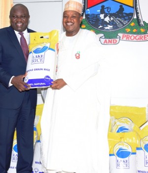 Lagos gov. Ambode releases N12,000 per bag Lake Rice to market