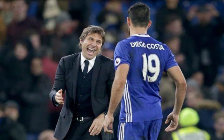 Chelsea striker Diego Costa dropped after row with Antonio Conte and fitness coach