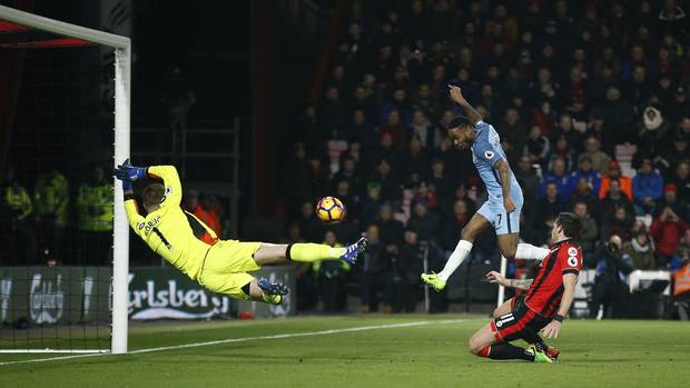 Man City beats Bournemouth 2-0, jumps to second place in Premier League table