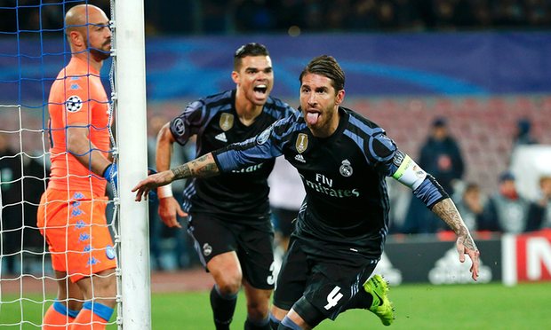 Real Madrid dispatch Napoli in the Champions League round of 16