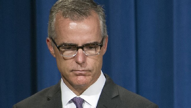 Acting FBI chief McCabe says Trump lied on Comey