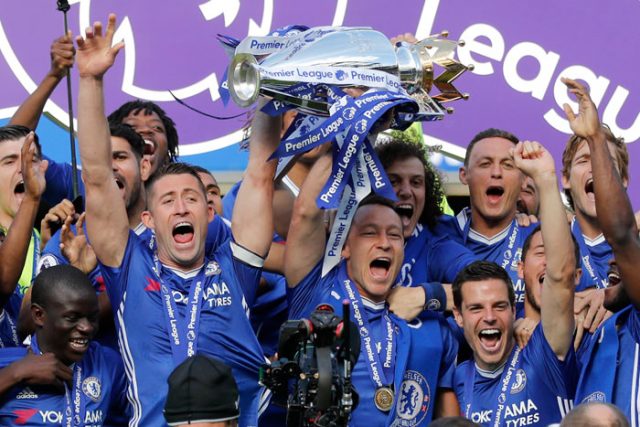 Champion Chelsea celebrates EPL trophy as Terry leaves