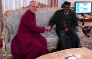 Archbishop of Canterbury Welby visits Buhari, delighted by president's rate of recovery