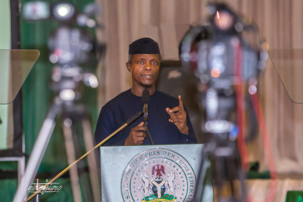 More fire power for Nigerian Airforce as Osinbajo unveils 5 Super Mushshak aircraft