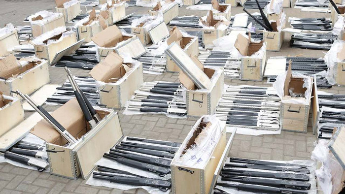 Customs impounds 1,100 rifles from Turkey