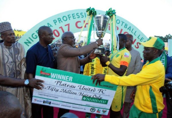 Plateau United beat Rangers 2-0, crowned Nigerian league champions