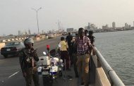 40-year-old man, Famous-Cole, jumps into the lagoon in Lagos