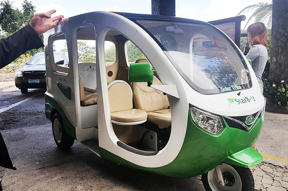 Firm begins sale of solar-powered tricycles