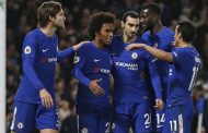 Chelsea 5-0 Stoke City:  Rampant blues overhaul hapless potters at Stamford Bridge