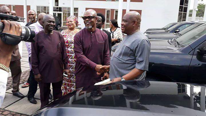 Gov. Wike gives out 16 Sports Utility Vehicles, SUVs to representatives of the State in the National Assembly