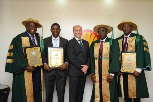Shell exploration MD, 3 other staff conferred with the fellowship of Nigerian Society of Engineers