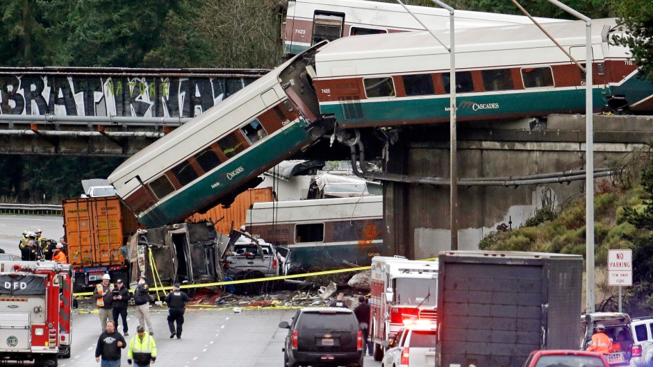6 dead, 75 injured in derailment of newly opened high-speed Amtrak route in Washington State:  Officials