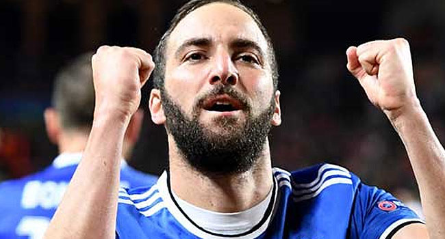 Chelsea sign 31-year-old Higuain on Loan for the rest of the season