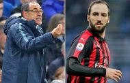 Gonzalo Higuain to have Chelsea medical after Juventus confirmation