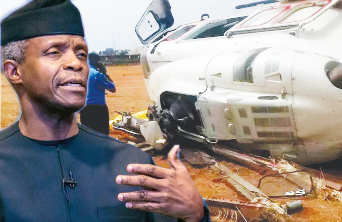 Helicopter crash: Osinbajo says God, Adeboye’s prayers delivered him