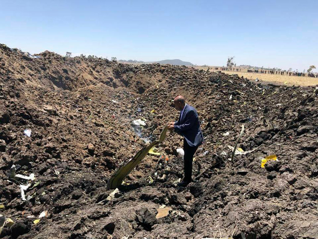 Ethiopian Airlines flight crashes near Addis Ababa, killing all onboard