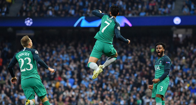 Tottenham beat Man City in thrilling clash to reach Champions League semi-final