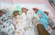 Woman gives birth to five babies after 18 years of childless marriage