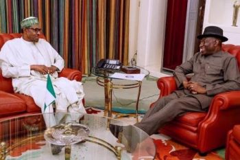 Buhari, Jonathan in closed-door meeting at Aso Rock