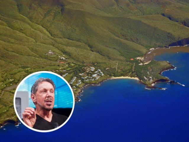 Oracle billionaire Ellison moves to Hawaiian island he's spent half a billion dollars developing.