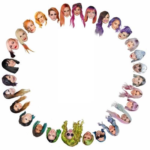 Rainbow hair trends for 2015