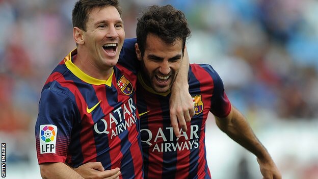 Lionel Messi is happy at Barcelona: Cesc Fabregas