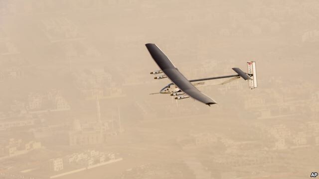 Solar-powered plane begin around-the-world tour